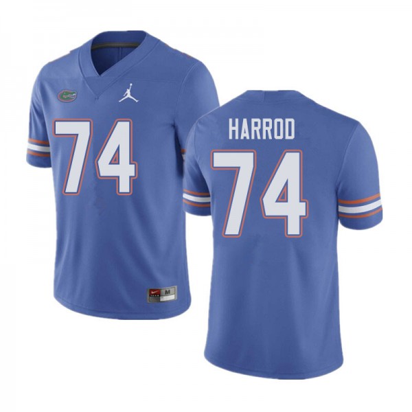 Jordan Brand Men #74 Will Harrod Florida Gators College Football Jerseys Blue